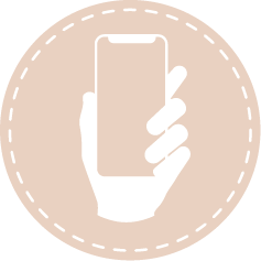 Ikon som visar telefon