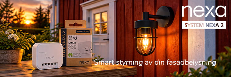 Jimmy E27 och Nexa smart onoff